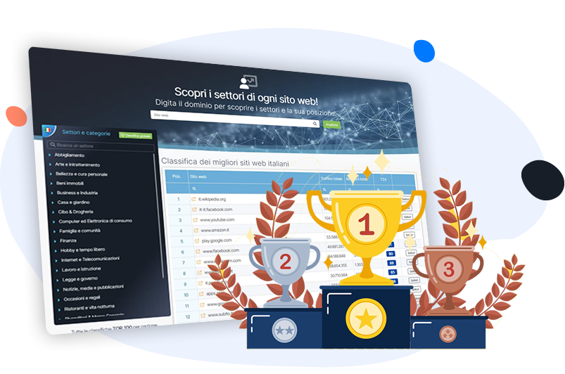 The TOP100 best sites for each sector