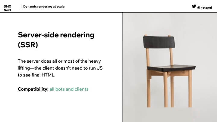 A metaphor for server-side rendering
