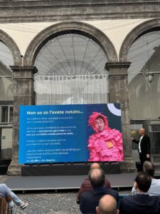 SEOZoom Day 2025 a Napoli: scatto dal keynote di Ivano Di Biasi