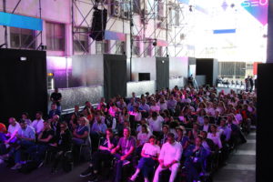 La sala piena durante l'evento SEOxAI