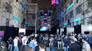 Visione della sala dell'ex base Nato di Napoli, parco San Laise