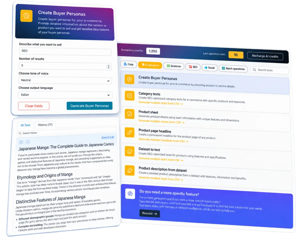 A library of over 30 AI writing tools in SEOZoom